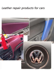 2 件 20 厘米 * 30 厘米自粘皮革修补贴，汽车座椅沙发内饰修补贴，厚背皮革修补 - 彩色 - 查看 5