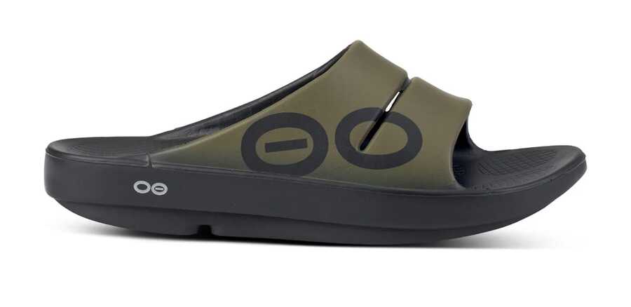 Dép Sandal Thể Thao OOahh Unisex OOFOS - Xanh lá cây chiến thuật - Màu xanh lá cây chiến thuật - Xem 1