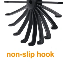 Multi-Layer White Scarf Holder Round 360-Degree Rotating Plastic Tie Rack Organizer - Multicolor - View 12