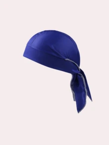 1pc Kids Pirate Cap, Solid Color Elastic Adjustable Pirate Hat For Daily Use