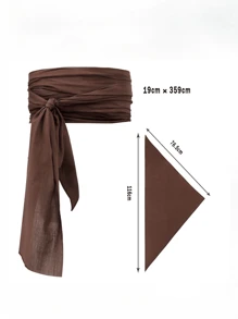 3 Stücke/Set Ferienspaß Cosplay Mittelalter Renaissance Gürtel Kleidung mit Piratenmaske, passend für Valentinstag, Kostümparty, Zaubershow, Mode Kostümzubehör