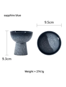 Japanese Style High-Footed Ceramic Ice Cream Cup - Retro Yogurt And Dessert Bowl, High-Footed Bowl, Creative Baking Cake Bowl, Simple And Elegant, Multi-Functional Use, Suitable For Restaurants, Banquet Halls, Cafes, Home Kitchen Decorations, Dishwasher Safe, Suitable For Cake Desserts, Fruits, Snacks, Pudding, Soup, Ice Cream, A Variety Of Specifications Are Available