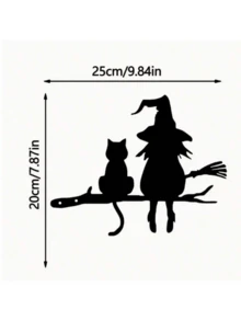 1 szt. 30 cm zardzewiały kolor metalu żelazny strach na wróble wolnostojący dom wiejski ogród podwórko dekoracje na zewnątrz, Halloween