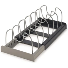 7+ Adjustable Lid & Baking Tray Organizer Rack, Suitable For Cabinet & Countertop Storage - Pp-7 Root - View 8