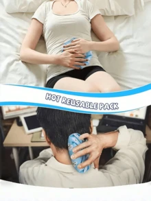 1/4pcs Bolsa de Gelo Reutilizável, Uso Duplo Quente e Frio, Bolsa de Água Quente com Padrão Bonito. Pode ser usada como compressa fria para aliviar a fadiga ocular, portátil e compacta para fácil armazenamento. - Multicolorido - Ver 3