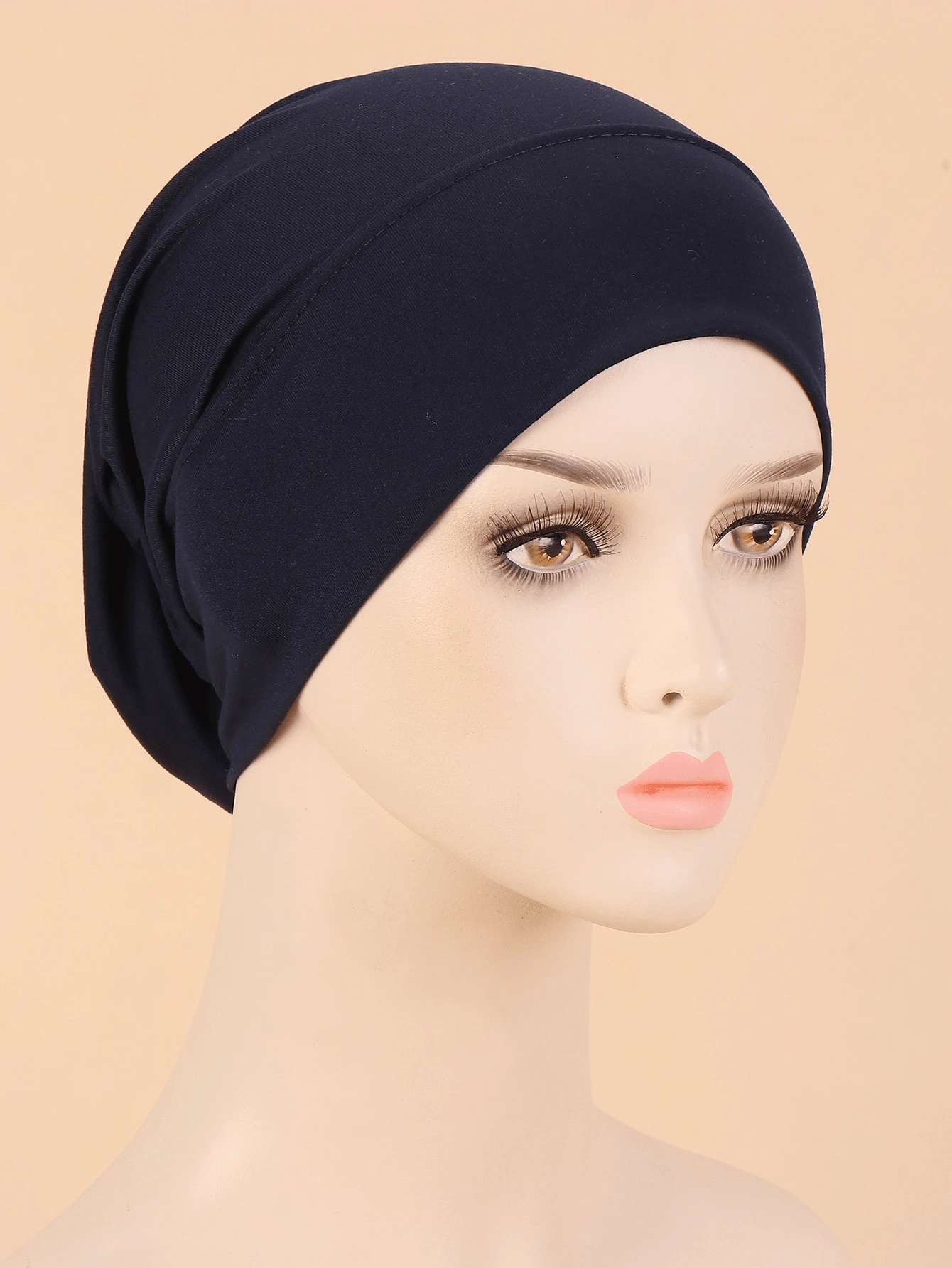 Soft Brushed Square Hat, Suitable For Daily Wear - Navy - View 1