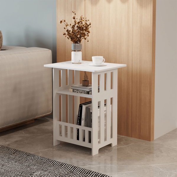 1 pezzo Comodino moderno e minimalista, tavolino laterale compatto per soggiorno e camera da letto