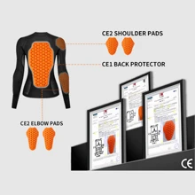 WOSAWECE Certified Women's Offroad/Motorcycle Jacket, Summer Breathable Backpack Shoulder Elbow Soft Protective Gear, Motorcycle Jacket