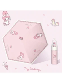SANRIO 1个Melody立体娃娃头造型五折伞，可爱又实用，完美融合了夏季遮阳防晒功能，轻松抵御烈日，带来清凉舒适的旅行体验，充满乐趣，适合所有年龄段的粉丝，时尚又实用，让你在炎炎夏日绽放甜蜜光彩！男孩情人节爱心女士情人节夏季降温、海滩、旅行、春夏精选、伴娘礼物、房间、卧室装饰、海滩、旅行、男士、女士、度假、可爱小物、母亲节礼物、卧室装饰、花园、厨房装饰、夏季、海滩、旅行必备、房间装饰、软萌、毕业季 - 彩色 - 查看 16