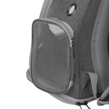 Astronaut Window Dog Cat Carrier Breathable Transparent Backpack Pet Travel Bag - Grey - View 9