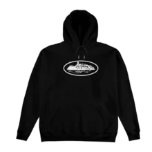 Kit  Sweatshirt + Bermuda Corteizz Island Rules The World Alcatraz CRTZ Streetwear Cotton Kids - màu đen - Xem 2