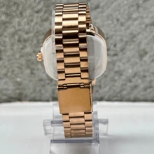 Men's Retro Vintage Classic Square Rose Gold Watch - 查看 2