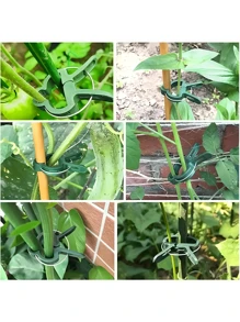 20pcs Adjustable Plant Clips - Reusable Flower, Vine, Vegetable And Tomato Garden Supports, Durable Plastic, Essential Gardening Tool