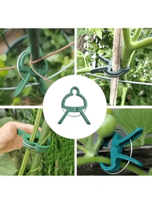 20pcs Adjustable Plant Clips - Reusable Flower, Vine, Vegetable And Tomato Garden Supports, Durable Plastic, Essential Gardening Tool