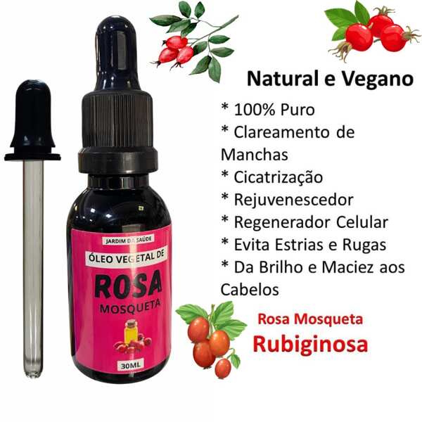 Óleo de Rosa Mosqueta Rubiginosa 100% Natural 30ml