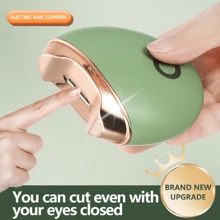 1Pc USB Automatic Nail Clipper With Natural Nail Files Shiner Buffer Polisher, Electric Nail Clippers Safety Fingernail Cutter Nail Trimmer Scissors Gift For Caregivers, Elderly, Adults, Children, Care Communities, Smooth, Comfortable To The Touch