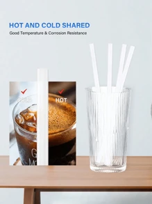 2/4/6pcsReusable Replacement Straws For 40 Oz Adventure Tumbler, Plastic Straws With Cleaning Brush, Compatible With 30oz Cup Water Jug,School Supplies