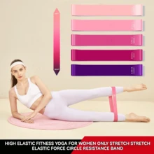 [5 Levels Elastic Upgrades]Resistance Bands For Women Men Booty Workout Hip Resistance Band Yoga Pilates Home Gym Fitness Exercise Elastic Legs Glutes Training Band With Carry Bag 1PC/2PCS/3PCS/5PCS - Multicolor - View 3