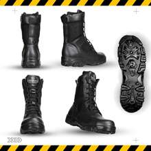 Men Military & Tactical Boots - Black - View 2
