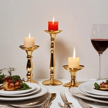 Portacandele vintage in ferro nero, supporto decorativo per candele, regalo romantico per matrimoni, decorazione con luce di candela per tavolo da pranzo