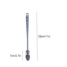 2 Stück Silikonflaschen-Reinigungsbürsten mit langen Griffen, multifunktionale flexible Flaschenbürste geeignet für Glas-/Plastikflaschen