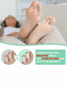 2/4/6/8/10 件硅胶趾套 - 透气穿孔趾套，适合跑步、远足、滑冰和跳舞 - 柔软弹性手洗设计趾套，白色，手指趾保护器，趾分离器，适合运动和日常使用，送给父母的礼物 - 彩色 - 查看 10