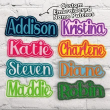 Custom 1/3/5pcs Embroidered Name Patches - Personalized Iron On/Sew On 3-6inch Patch For Jackets, Hats, Mom Gifts Custom Embroidered Name Patches - Personalized Iron On/Sew On Patch For Jackets, Hats, Mom Gifts,Multi-Functional,Durable,Anti-Mold,Ornamental,Reusable,Adhesive,Exquisite,Stylish,High-Quality,Colorful,Modern,Custom,Personalized,Unique,Ideal Gifts For Him,Ideal Gifts For Her,Tea Room,Home,Garden,Office