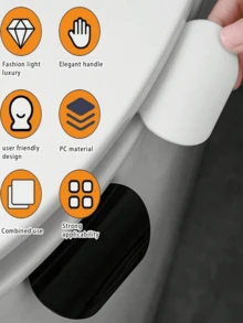 2 件马桶座圈升降器，手柄座圈升降器，马桶座圈框架升降工具，避免触摸马桶盖手柄浴室配件，适用于家庭、办公室、酒店，更卫生的生活方式，厕所如厕训练升降器，马桶升降手柄 - 彩色 - 查看 9