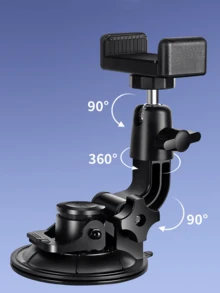 车载通用免提吸盘手机支架，适用于汽车仪表盘出风口，车载手机支架