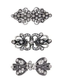 Vintage Cardigan Collar Clips Waist Cincher Clips, Waist Cincher Clips Brooch Clips For Women, Dress Shirt Brooch Clips Dress Shirt Brooch Clips, Pants Tightener For Waist Women Jean Tightening Clips Jean Pins To Make Waist Smaller Adjust Waist Clips Pants Pins & Brooch - Multicolor - View 5