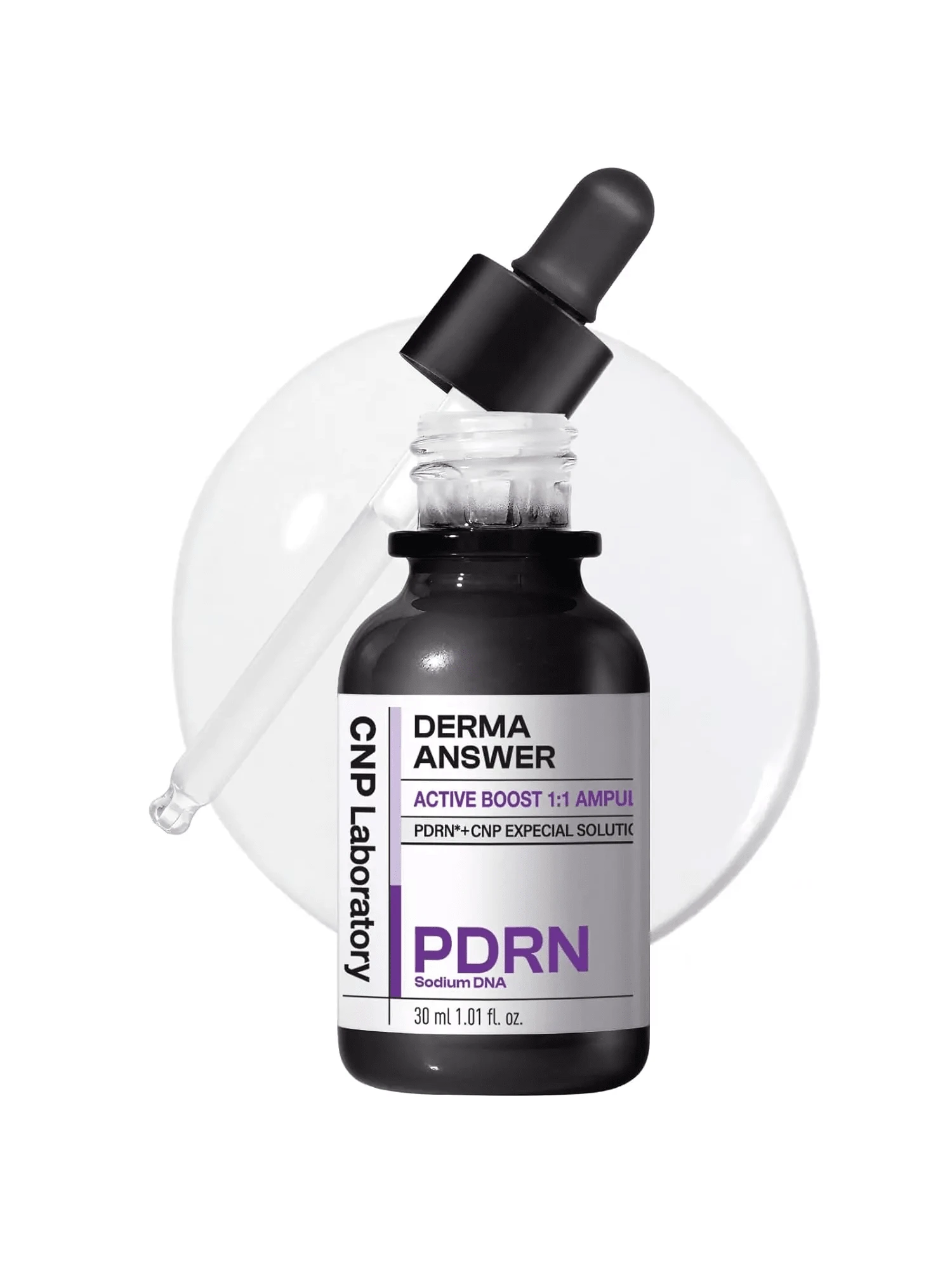 CNP Suero facial activador PDRN - Suaviza las líneas finas y las arrugas, rejuvenece y tonifica la piel, potenciador antienvejecimiento con colágeno, cuidado de la piel coreano, 1.01 Fl. Oz. (30ml) - 30ml - Ver 1