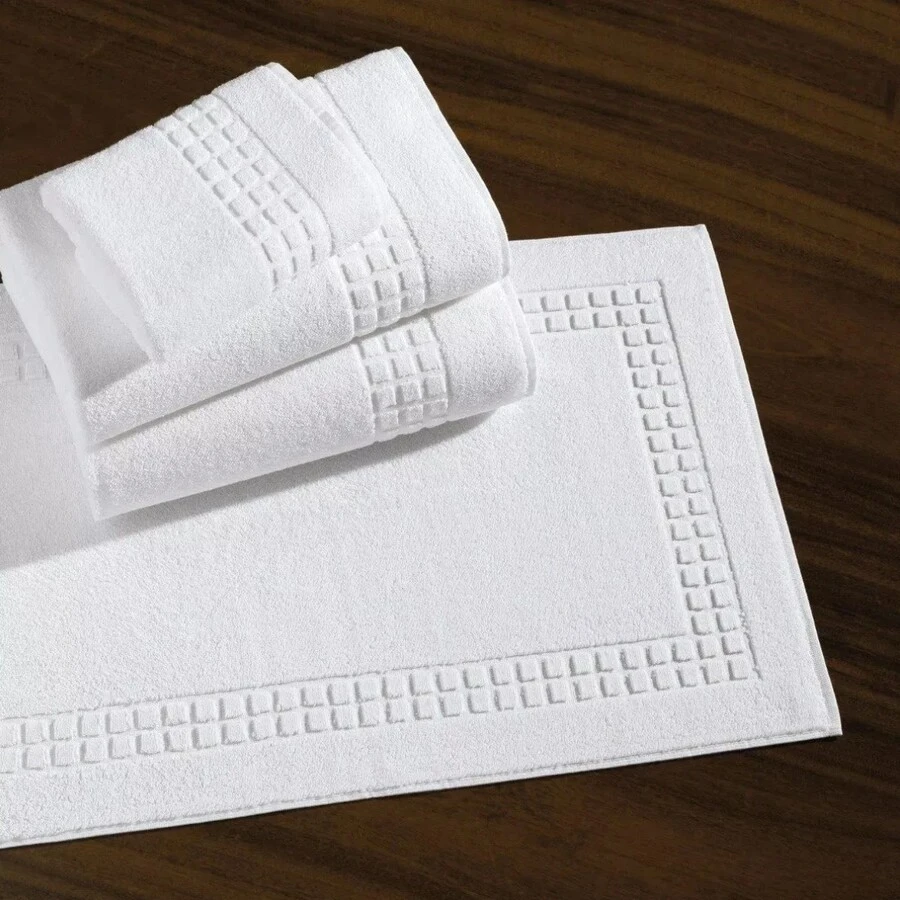 Towel Floor Mat Bathroom Thick Soft Professional Hotel White - White - View 1