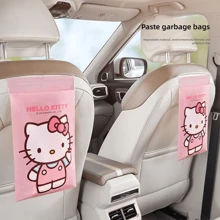 Sanrio Sanrio Hello Kitty Car Garbage Bag 10pcs Stick-On Car Trash Can Car Inside Car Good Stuff Desk Student Desk Cleaning Bag(Pack 10 Pieces)
