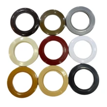 20 Pairs Eyelets For Simple Or Thick Round Curtain Rods 28mm Various Colors - WHITE - View 2