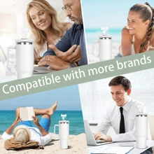 1 pieza/3 piezas Tapas con lazo clásico compatibles con tazas de 30 y 40 onzas de , protectores de silicona reutilizables y lindos para pajitas de 0.4 in/10 mm, accesorios para pajitas