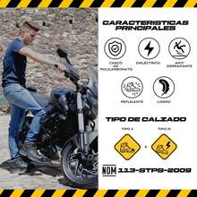 Bota Industrial Dieléctrica 965 – Unisex, Cómoda y Segura, con Casco de Policarbonato, Plantilla Anti-Fatiga y Suela Antiderrapante | Diseñada para entornos industriales y jornadas largas, esta bota dieléctrica ofrece protección y confort sin comprometer el estilo. Cuenta con casco de policarbonato que brinda seguridad impactos, plantilla anti-fatiga que reduce el cansancio y suela antiderrapante ideal para superficies resbalosas. Su diseño unisex y los detalles reflejantes mejoran la visibilidad y la funcionalidad. Confeccionada con materiales duraderos, es la opción perfecta para quienes buscan rendimiento, comodidad y seguridad en el día a día laboral. - Negro - Ver 3