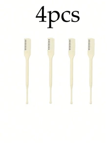 4pcs Nose Hair Remover, Easy To Clean, Tail Removes Ears, Two-In-One Remover: 360-Degree Rotating Nose Hair Trimmer For Men And Women, A Must-Have For Personal Care 3/2/1pc