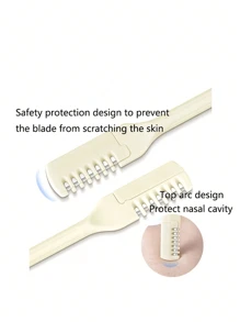4pcs Nose Hair Remover, Easy To Clean, Tail Removes Ears, Two-In-One Remover: 360-Degree Rotating Nose Hair Trimmer For Men And Women, A Must-Have For Personal Care 3/2/1pc