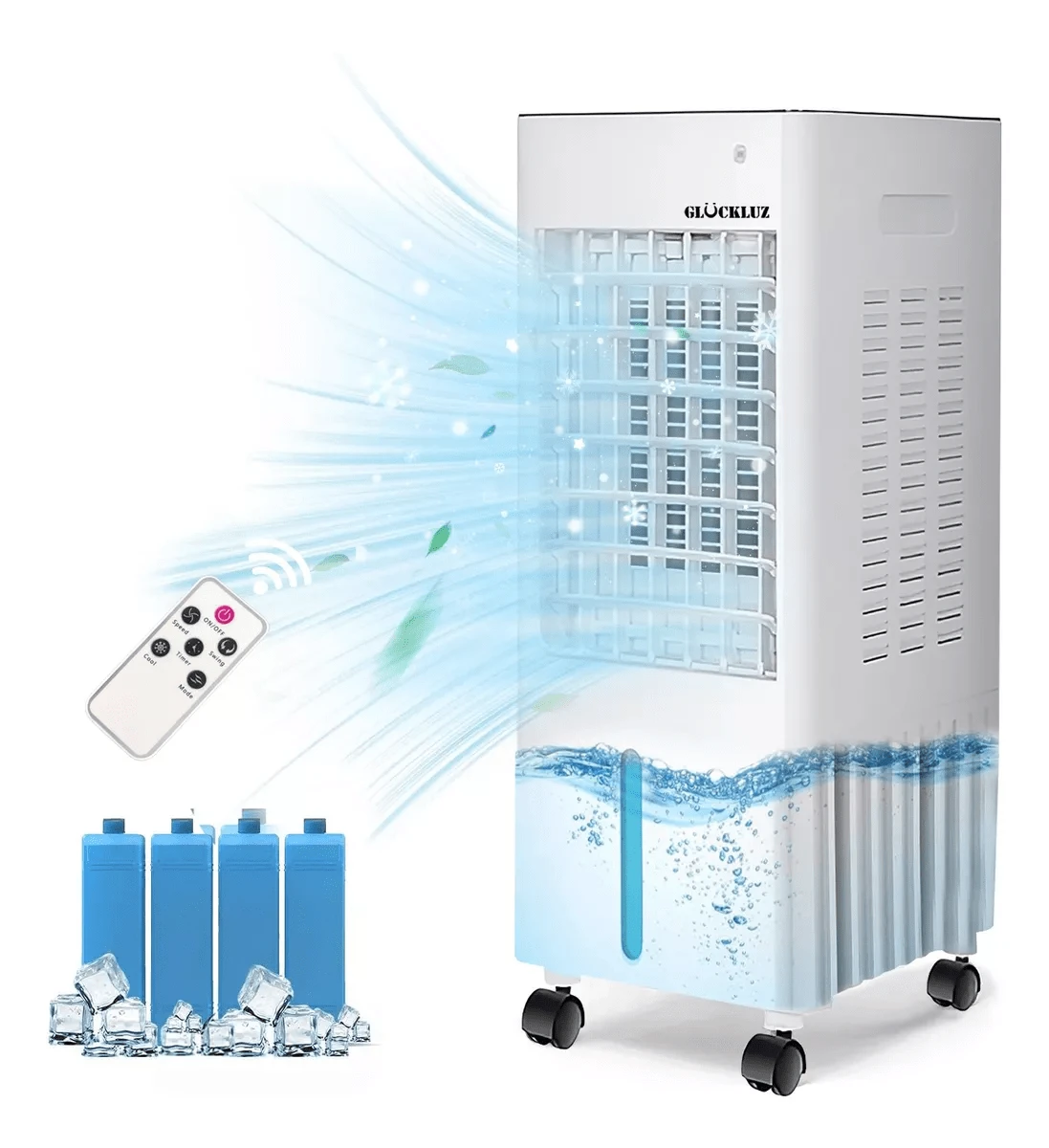 Aire Acondicionado Portatil Enfriador De Aire Ventilador 8l - Blanco - Ver 1