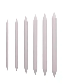 Set de 6 bolígrafos híbridos para difuminar, palotes, pinceles, arte de boceto, dibujo en blanco, herramientas de dibujo al carbón, bolígrafos para papel de arroz, suministros para artistas
