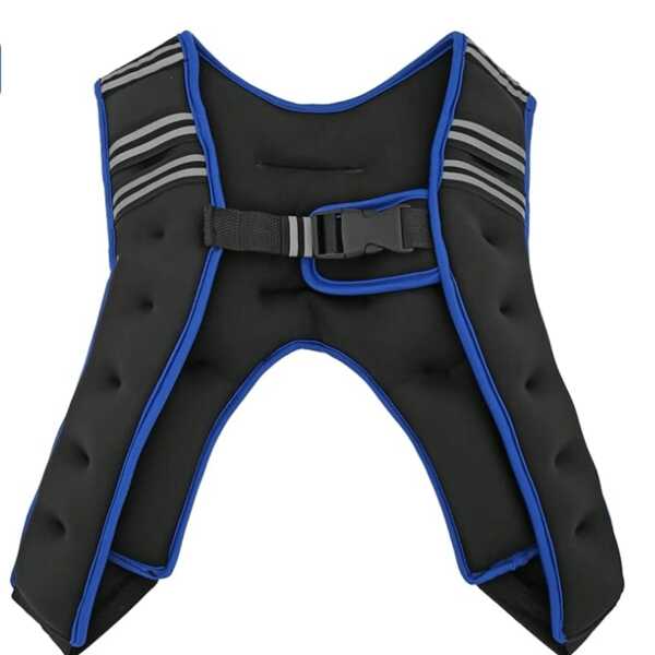 Running Weighted Vest, Neoprene Adjustable Weighted Vest For Men And Women, Blue/Black, 10 Lbs