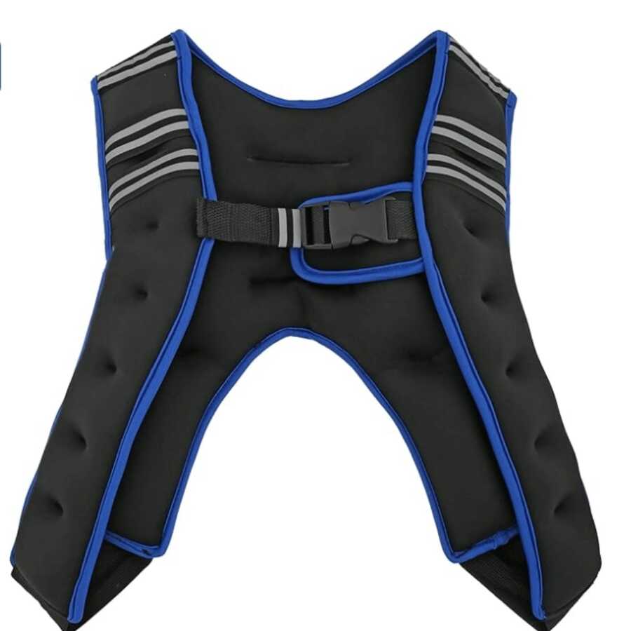 Running Weighted Vest, Neoprene Adjustable Weighted Vest For Men And Women, Blue/Black, 10 Lbs