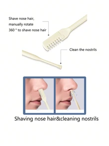 4pcs Nose Hair Remover, Easy To Clean, Tail Removes Ears, Two-In-One Remover: 360-Degree Rotating Nose Hair Trimmer For Men And Women, A Must-Have For Personal Care 3/2/1pc