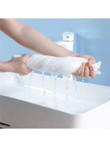 1/3/5 buc. Prosoape de baie pliabile de unică folosință, pachet portabil individual, prosoape de baie extra groase, foarte absorbante, prietenoase cu pielea și moi, potrivite pentru călătorii de afaceri, călătorii, camping, în aer liber, vacanțe la plajă și alte locuri