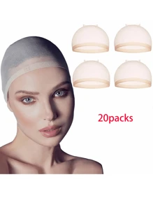 2 Packs Natural Skin Tone Breathable Invisible Wig Caps, Suitable For Cosplay, Role-Playing, Headwear. Suitable For Performances, Middle-Aged Women Can Also Use, Boys And Girls Suitable For Role-Playing, Dancing And Holiday Use Hair Nets, High Quality Mesh Wig Caps For Wig Making, Crochet Wig Caps, Elastic Hair Nets, High Definition Lace Wig Caps Suitable For Wig DIY, Unisex Hair Accessories, Suitable For Any Face Shape, Fun Parties