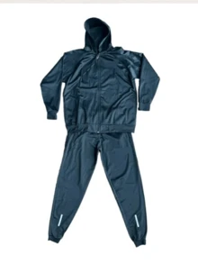 Dry Fit Set: Cold Weather Top + Jogger Pants With Reflective Detail - Azul Marino - Ver 1