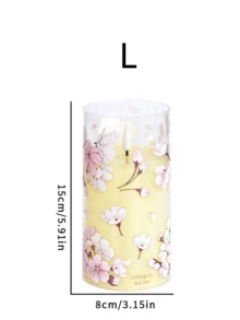 3 Stücke/Set Blumen LED-Flammenlose Kerzen mit Fernbedienung - Batteriebetriebene Kerzen, rauchlos, geeignet für Valentinstag, Weihnachten, Halloween und Partys, fernbedienbare Beleuchtung & Kerzen Dekoration