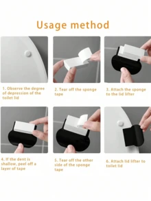 2 件马桶座圈升降器，手柄座圈升降器，马桶座圈框架升降工具，避免触摸马桶盖手柄浴室配件，适用于家庭、办公室、酒店，更卫生的生活方式，厕所如厕训练升降器，马桶升降手柄 - 彩色 - 查看 8