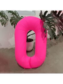 1pc 40-Inch Oversized Neon Pink Number Balloon, 0-9 Numbers, Suitable For Wedding, Birthday, Graduation Season, Mother's Day, Anniversary Decor Foil Balloon - Phosphor - View 4