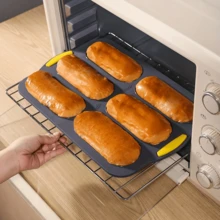 Silicone Bread Baking Mold, Non-Stick Bread Pan And Heat Resistant Hot Dog Buns Tray, Baking Mould For Homemade Bread, Bread Bakeware - Multicolor - View 8